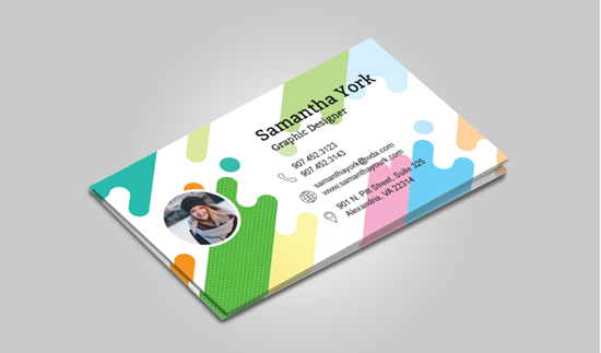 Picture of Business Card with 3D Preview