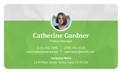 Picture of Business Card with Rounded Corners